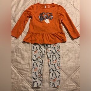 Carter's Orange and Gray Halloween Costume Set